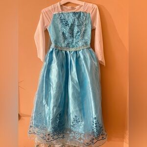 Blue and White Princess Dress